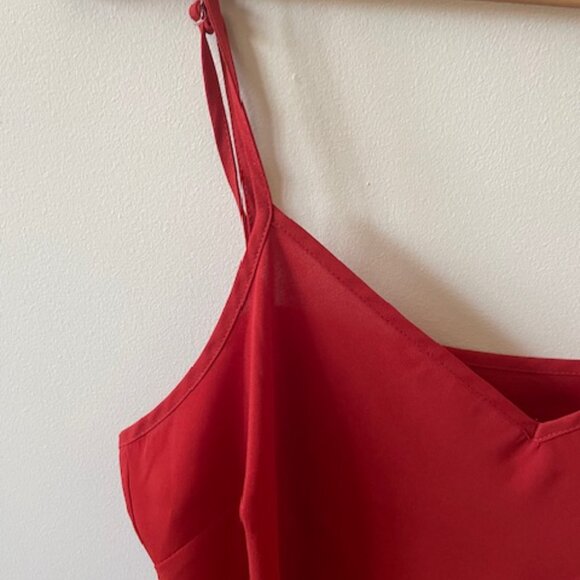 DR2 2- pc Burnt Orange Blouse/Camisole Cap Sleeves Size XL - Picture 8 of 9